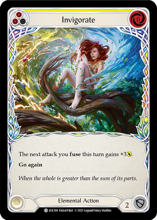 Invigorate (Yellow) [ELE104] (Tales of Aria)  1st Edition Normal | Pegasus Games WI