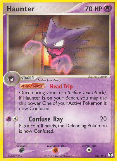 Haunter (34/112) [EX: FireRed & LeafGreen] | Pegasus Games WI