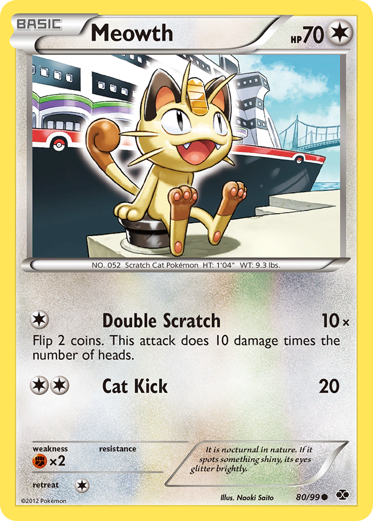 Meowth (80/99) [Black & White: Next Destinies] | Pegasus Games WI