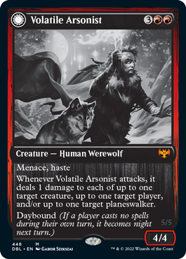 Volatile Arsonist // Dire-Strain Anarchist [Innistrad: Double Feature] | Pegasus Games WI