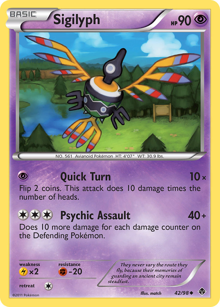 Sigilyph (42/98) [Black & White: Emerging Powers] | Pegasus Games WI