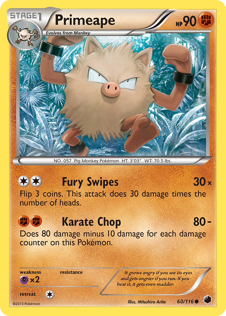 Primeape (60/116) [Black & White: Plasma Freeze] | Pegasus Games WI