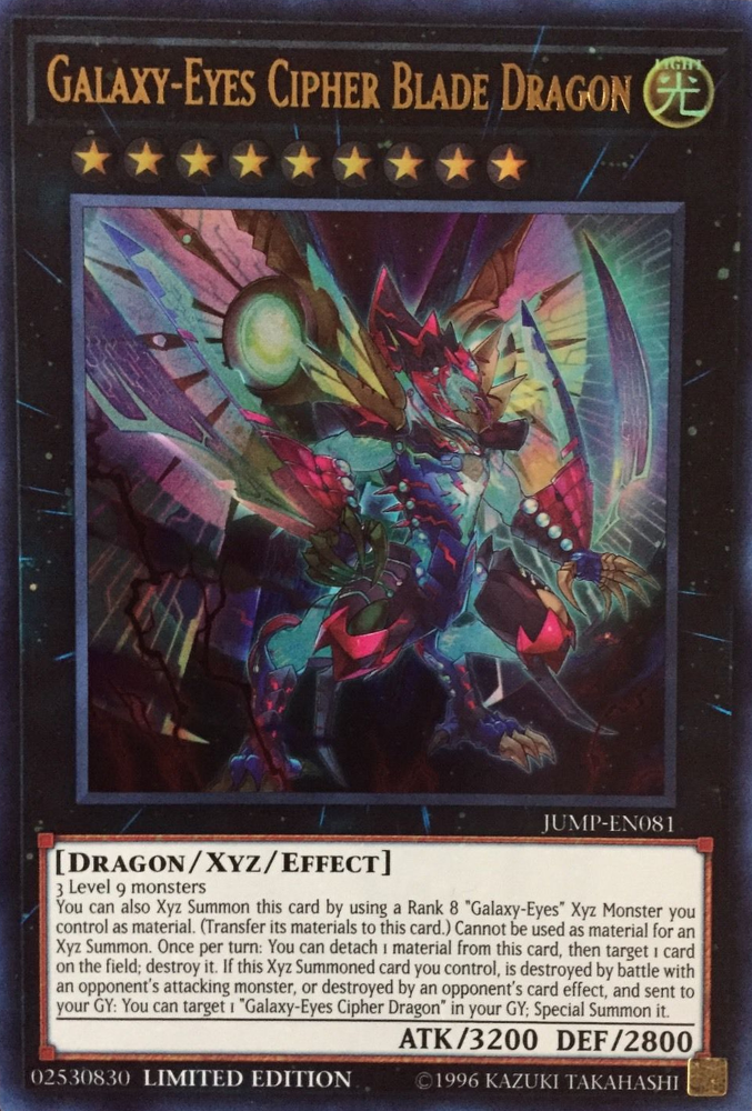 Galaxy-Eyes Cipher Blade Dragon [JUMP-EN081] Ultra Rare | Pegasus Games WI