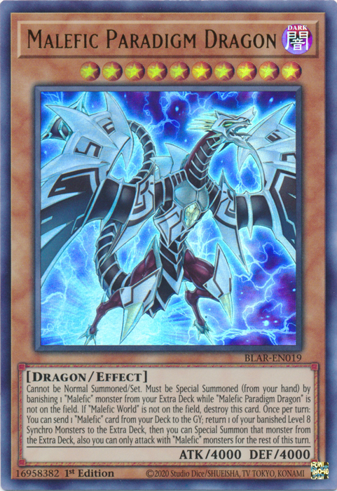 Malefic Paradigm Dragon [BLAR-EN019] Ultra Rare | Pegasus Games WI