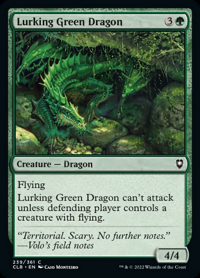 Lurking Green Dragon [Commander Legends: Battle for Baldur's Gate] | Pegasus Games WI