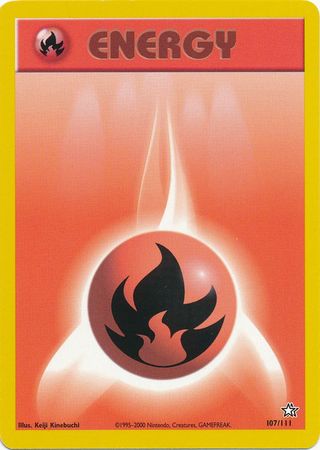 Fire Energy (107/111) [Neo Genesis Unlimited] | Pegasus Games WI