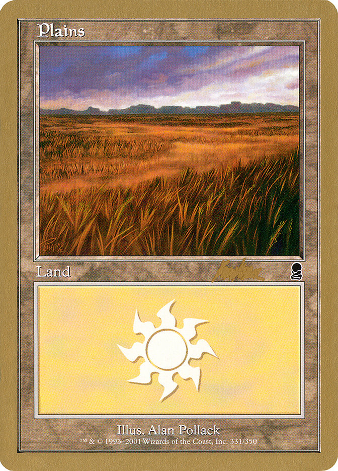 Plains (bk331a) (Brian Kibler) [World Championship Decks 2002] | Pegasus Games WI