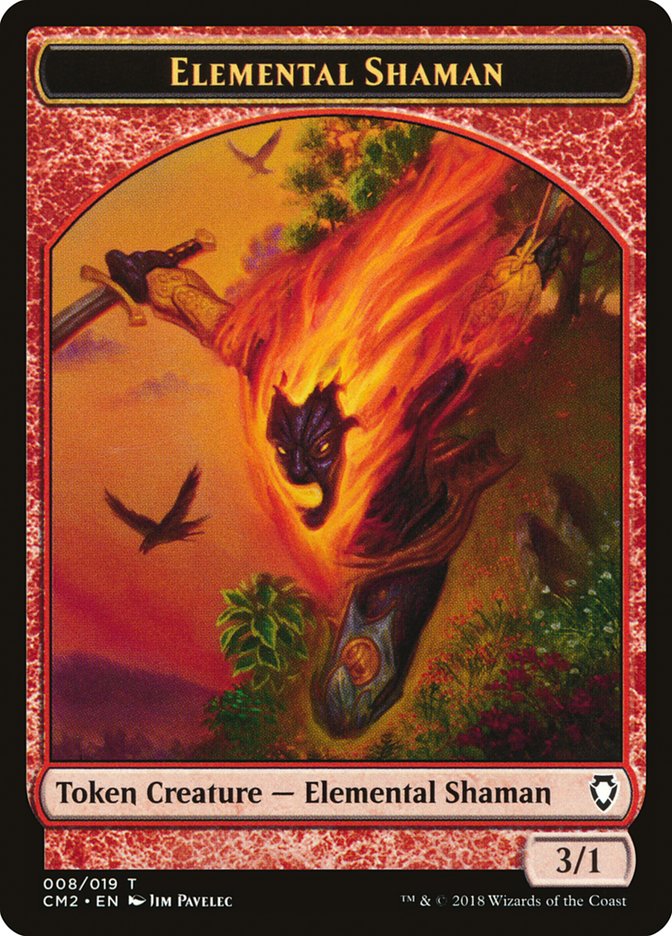 Elemental Shaman Token [Commander Anthology Volume II Tokens] | Pegasus Games WI