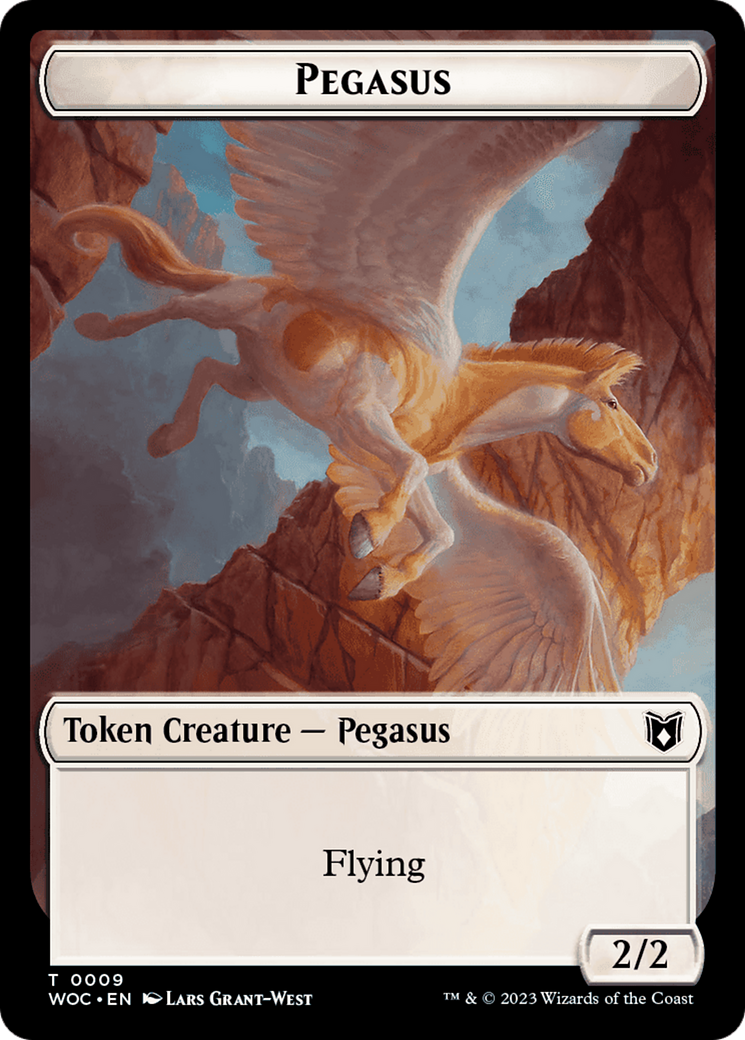 Pirate // Pegasus Double-Sided Token [Wilds of Eldraine Commander Tokens] | Pegasus Games WI