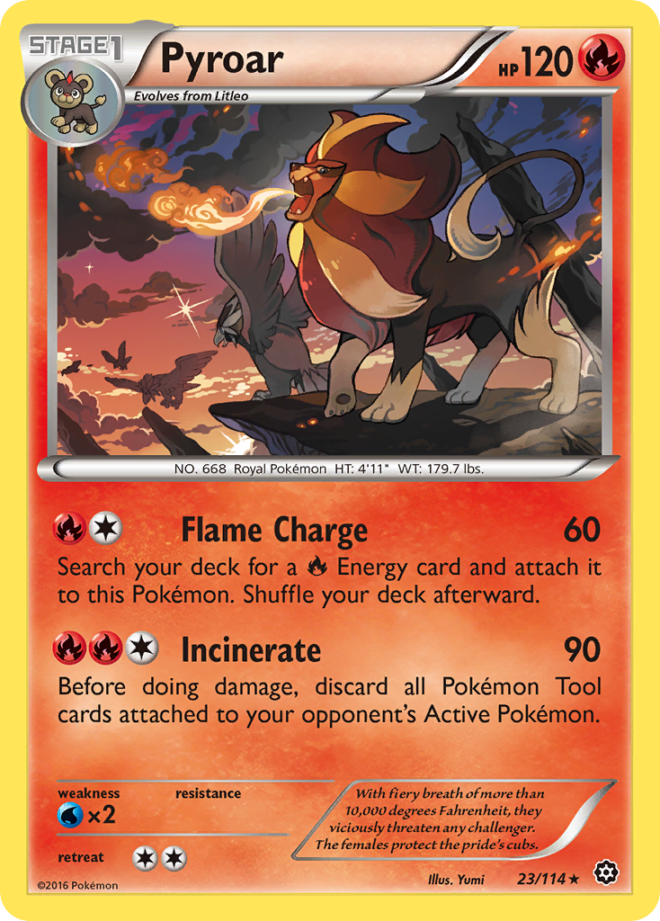 Pyroar (23/114) [XY: Steam Siege] | Pegasus Games WI