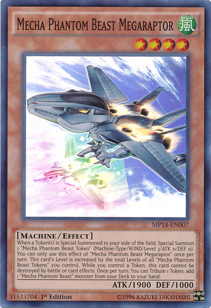 Mecha Phantom Beast Megaraptor [MP14-EN007] Super Rare | Pegasus Games WI