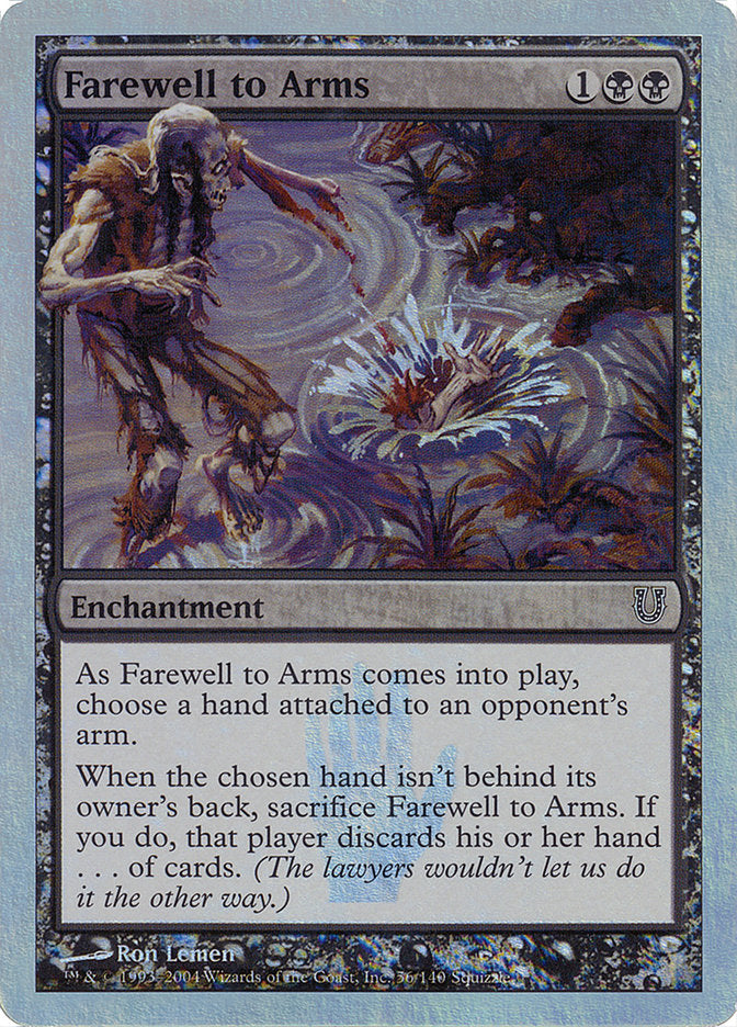 Farewell to Arms (Alternate Foil) [Unhinged] | Pegasus Games WI