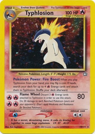 Typhlosion (18/111) [Neo Genesis Unlimited] | Pegasus Games WI