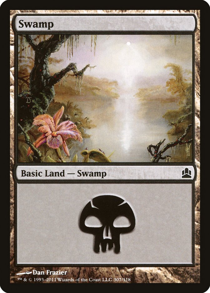 Swamp (307) [Commander 2011] | Pegasus Games WI