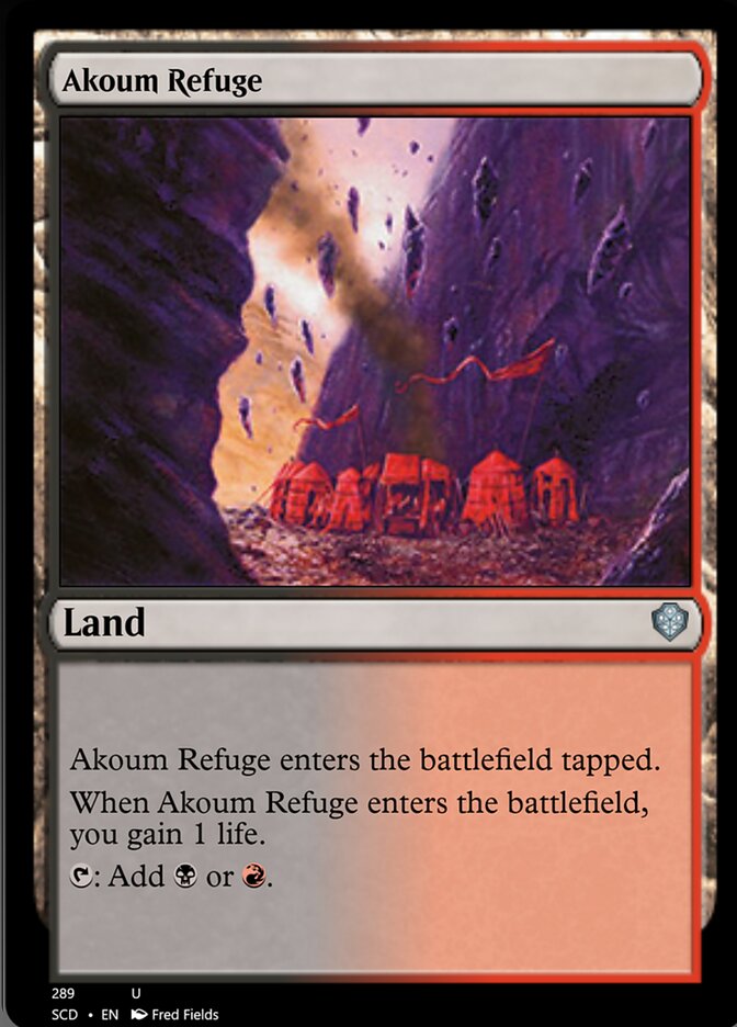 Akoum Refuge [Starter Commander Decks] | Pegasus Games WI