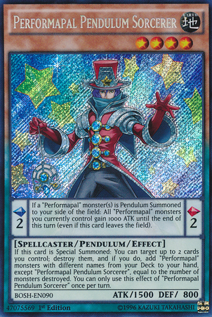 Performapal Pendulum Sorcerer [BOSH-EN090] Secret Rare | Pegasus Games WI