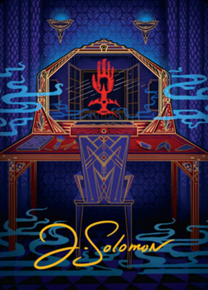 Obscura Charm Art Card (Gold-Stamped Signature) [Streets of New Capenna Art Series] | Pegasus Games WI