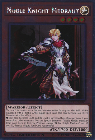 Noble Knight Medraut [NKRT-EN006] Platinum Rare | Pegasus Games WI