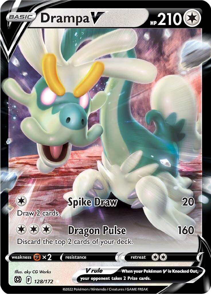 Drampa V (128/172) [Sword & Shield: Brilliant Stars] | Pegasus Games WI