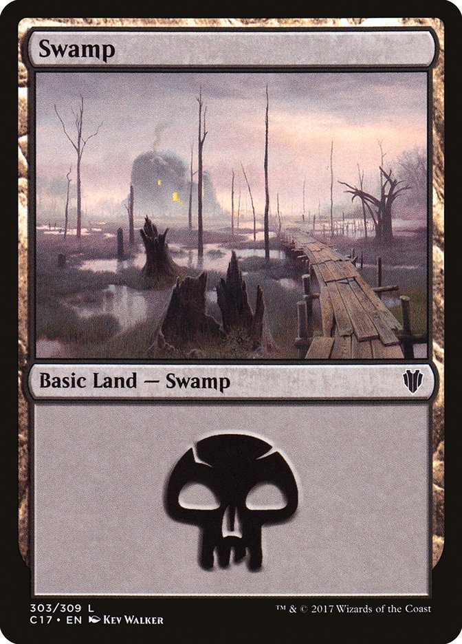 Swamp (303) [Commander 2017] | Pegasus Games WI