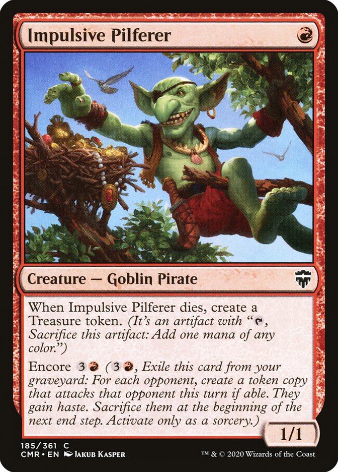 Impulsive Pilferer [Commander Legends] | Pegasus Games WI