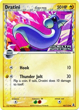 Dratini (65/113) (Delta Species) (Stamped) [EX: Delta Species] | Pegasus Games WI