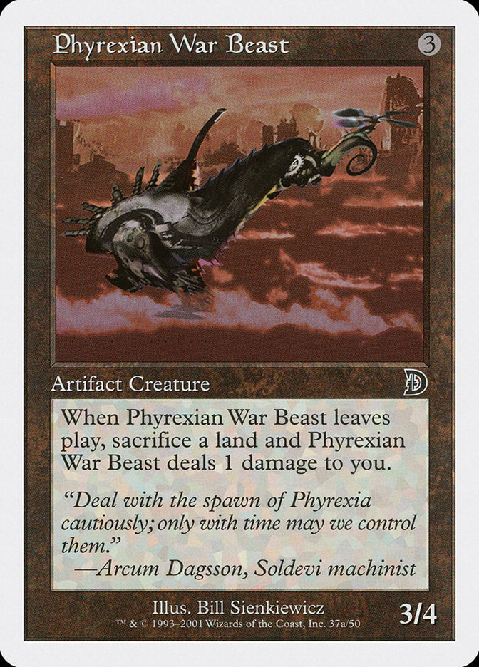 Phyrexian War Beast (Signature on Left) [Deckmasters] | Pegasus Games WI