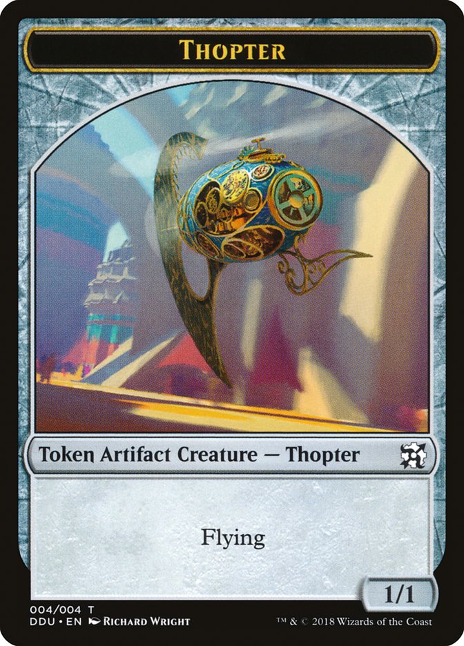 Thopter Token (004/004) [Duel Decks: Elves vs. Inventors Tokens] | Pegasus Games WI