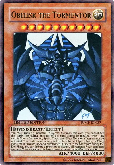 Obelisk the Tormentor [JUMP-EN037] Ultra Rare | Pegasus Games WI