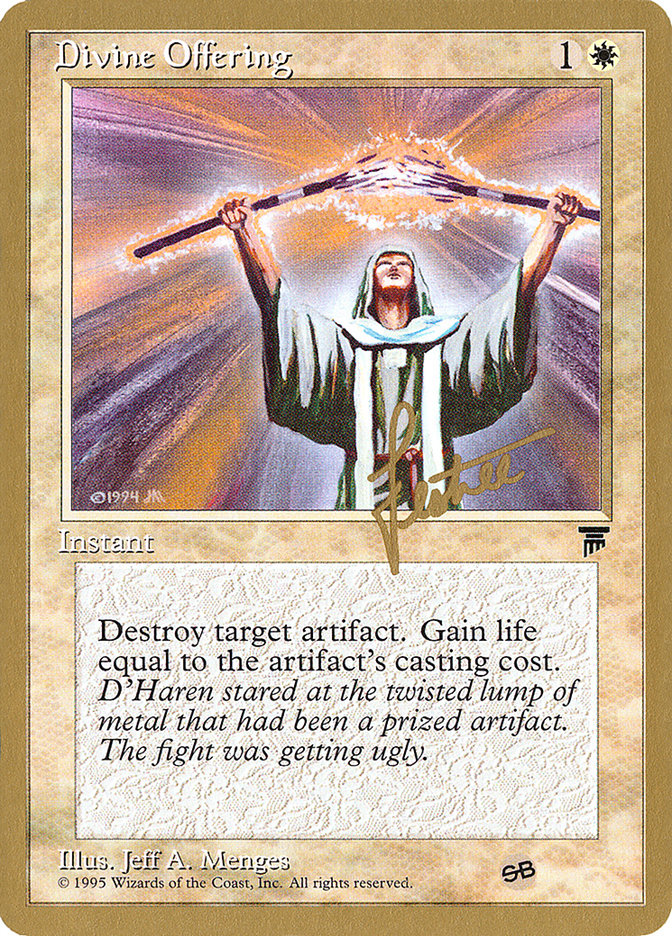 Divine Offering (Bertrand Lestree) (SB) [Pro Tour Collector Set] | Pegasus Games WI