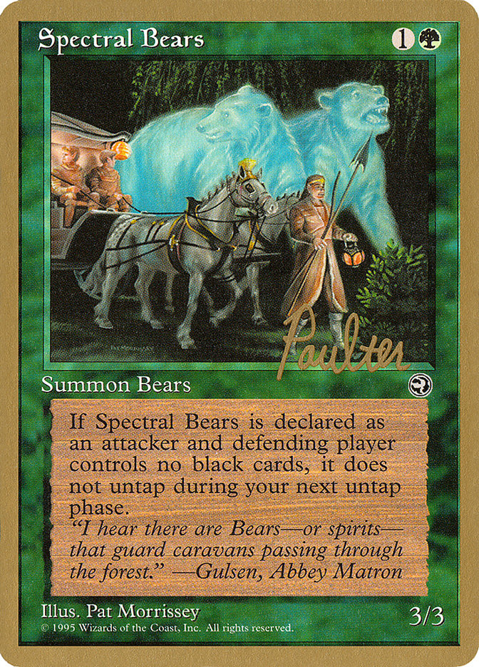 Spectral Bears (Preston Poulter) [Pro Tour Collector Set] | Pegasus Games WI
