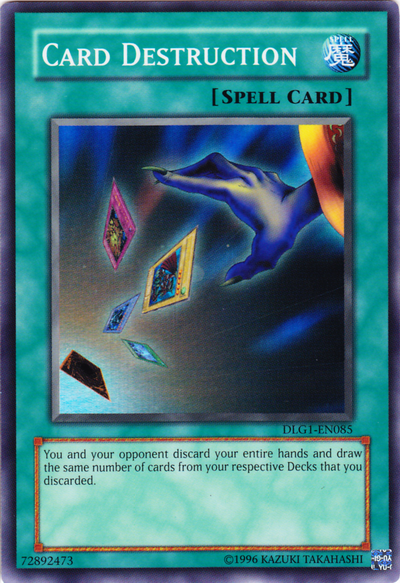 Card Destruction [DLG1-EN085] Super Rare | Pegasus Games WI