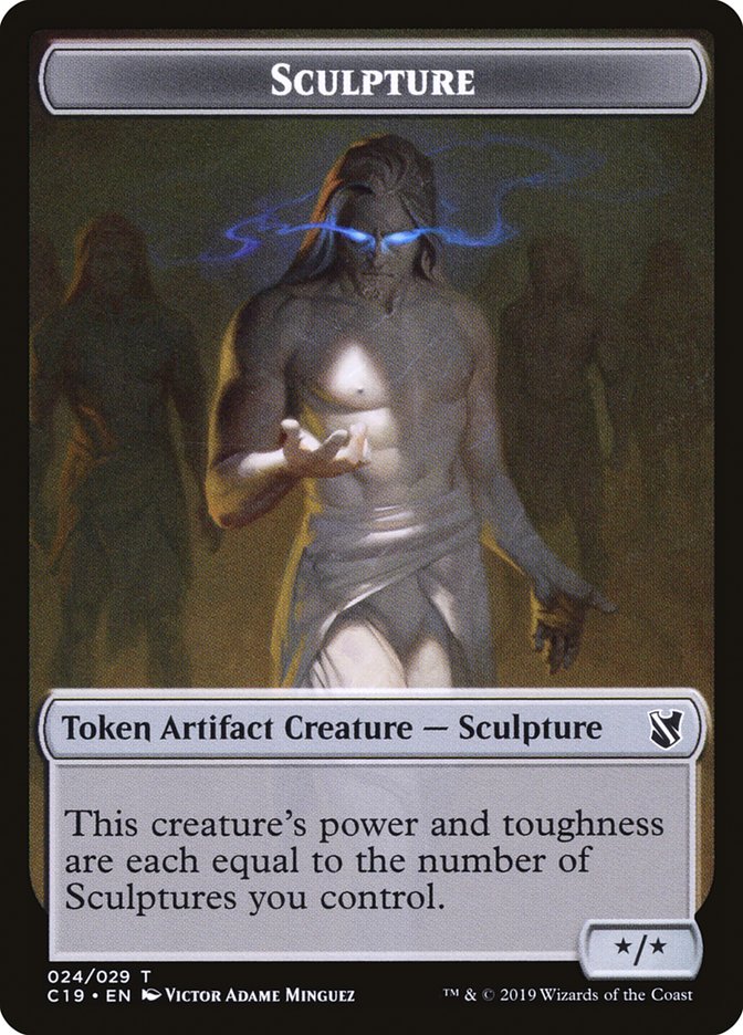 Sculpture Token [Commander 2019 Tokens] | Pegasus Games WI