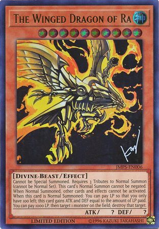 The Winged Dragon of Ra (JMPS-EN006) [JMPS-EN006] Ultra Rare | Pegasus Games WI