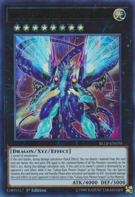 Number 62: Galaxy-Eyes Prime Photon Dragon [BLLR-EN070] Ultra Rare | Pegasus Games WI