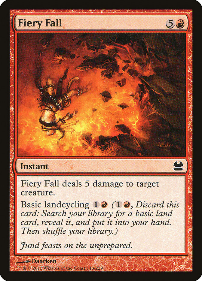 Fiery Fall [Modern Masters] | Pegasus Games WI