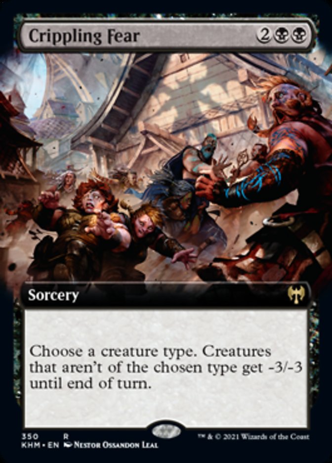 Crippling Fear (Extended Art) [Kaldheim] | Pegasus Games WI