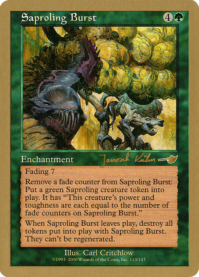Saproling Burst (Janosch Kuhn) [World Championship Decks 2000] | Pegasus Games WI