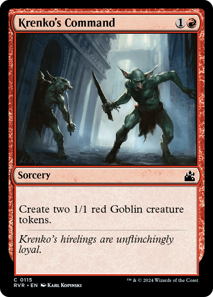 Krenko's Command [Ravnica Remastered] | Pegasus Games WI