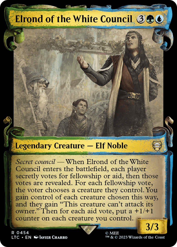 Elrond of the White Council [The Lord of the Rings: Tales of Middle-Earth Commander Showcase Scrolls] | Pegasus Games WI