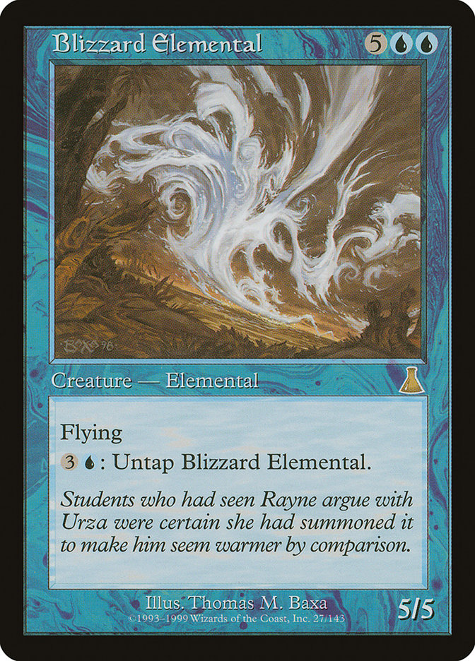 Blizzard Elemental [Urza's Destiny] | Pegasus Games WI