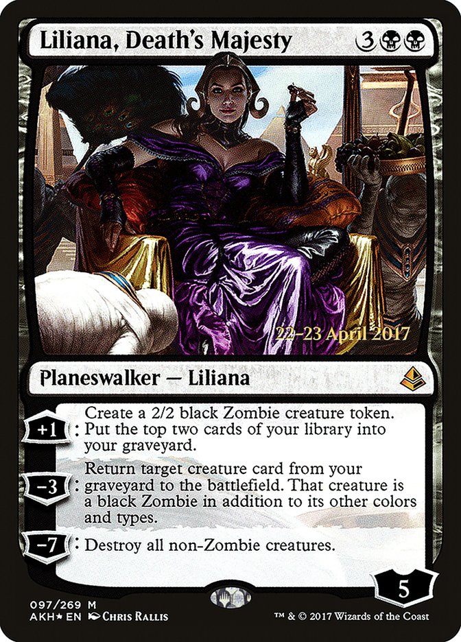 Liliana, Death's Majesty [Amonkhet Prerelease Promos] | Pegasus Games WI