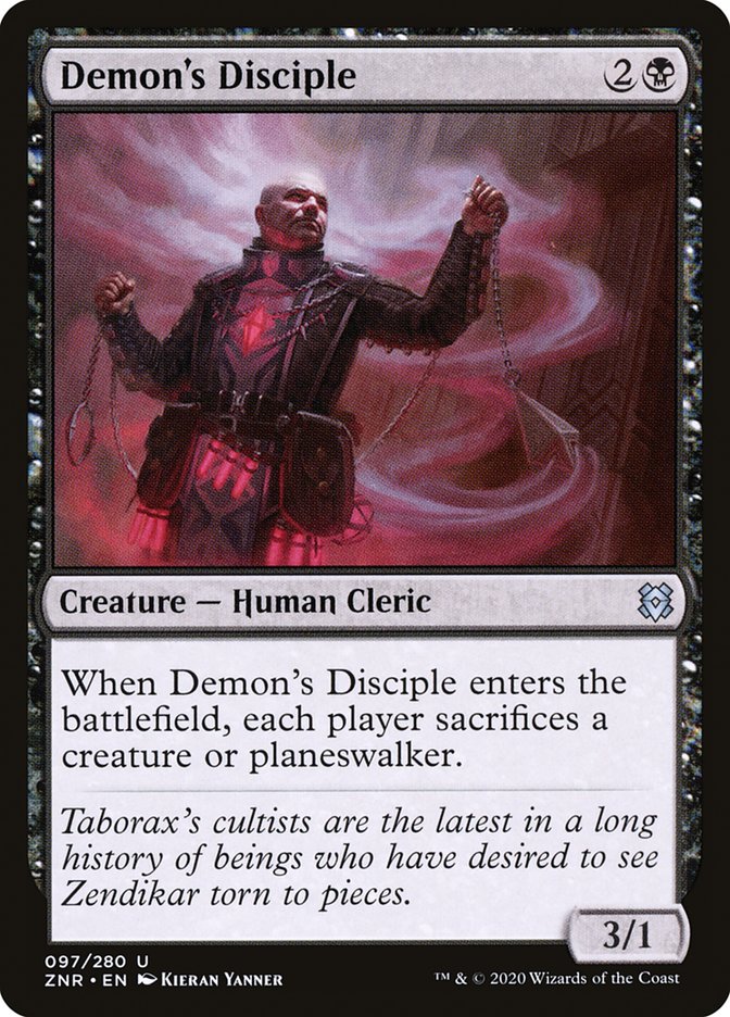 Demon's Disciple [Zendikar Rising] | Pegasus Games WI