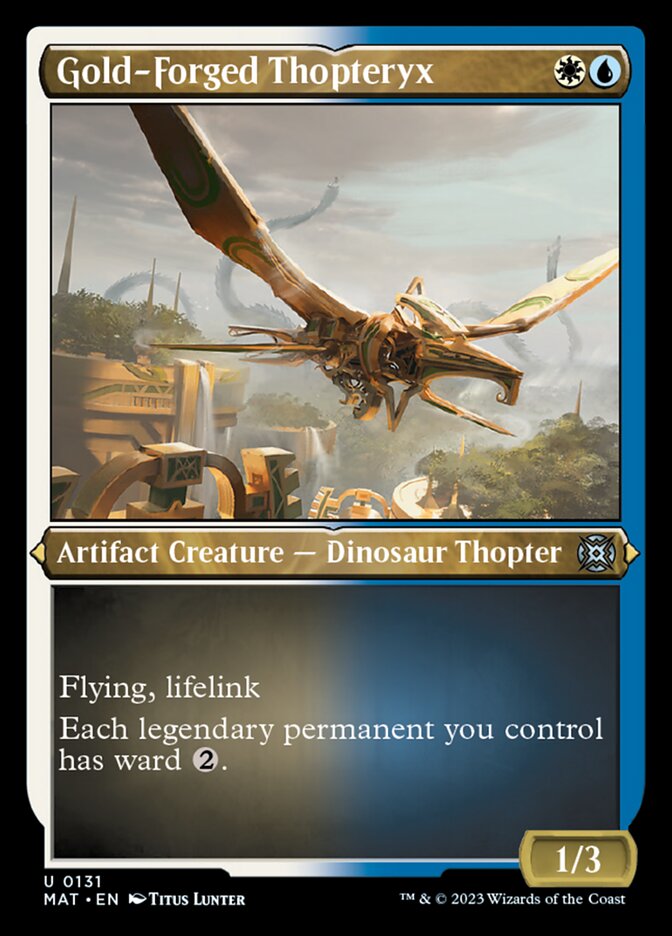 Gold-Forged Thopteryx (Foil Etched) [March of the Machine: The Aftermath] | Pegasus Games WI