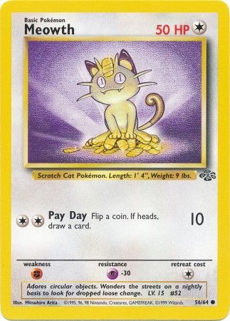 Meowth (56/64) [Jungle Unlimited] | Pegasus Games WI