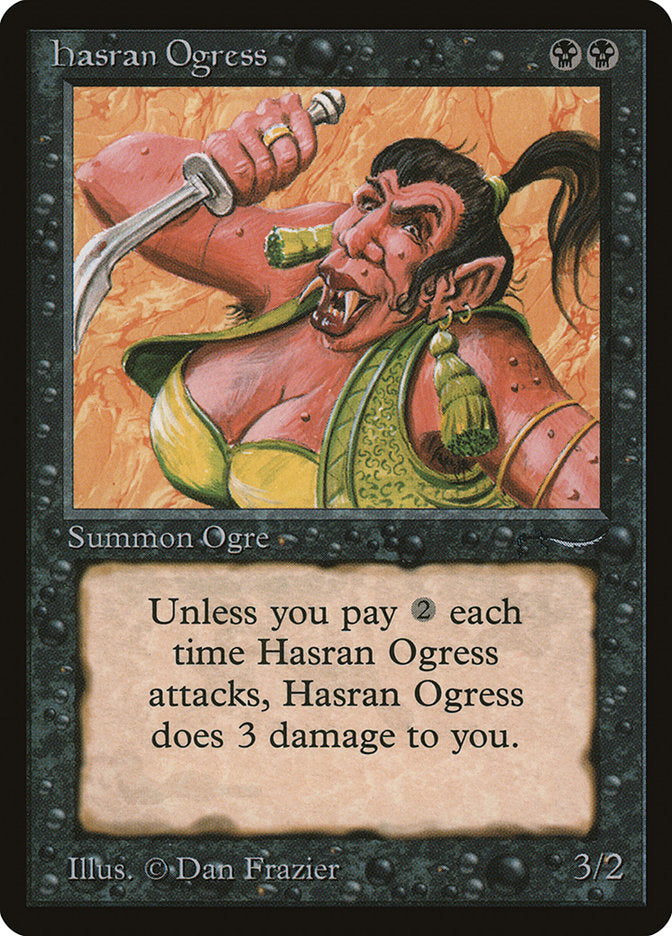 Hasran Ogress (Dark Mana Cost) [Arabian Nights] | Pegasus Games WI