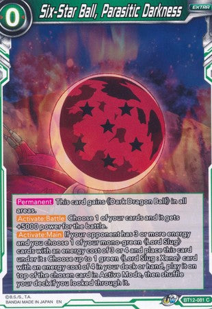 Six-Star Ball, Parasitic Darkness [BT12-081] | Pegasus Games WI