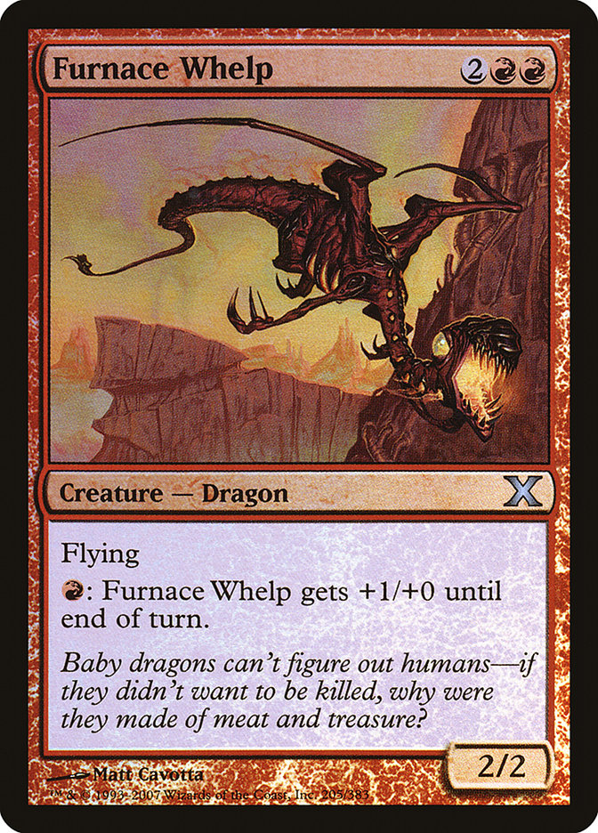 Furnace Whelp (Premium Foil) [Tenth Edition] | Pegasus Games WI