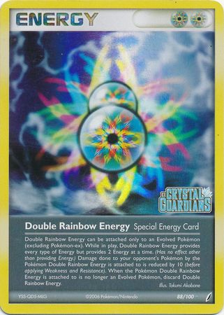 Double Rainbow Energy (88/100) (Stamped) [EX: Crystal Guardians] | Pegasus Games WI