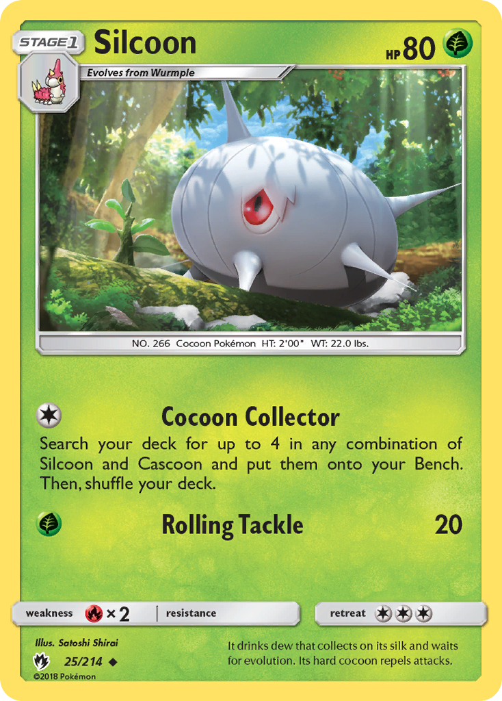Silcoon (25/214) [Sun & Moon: Lost Thunder] | Pegasus Games WI